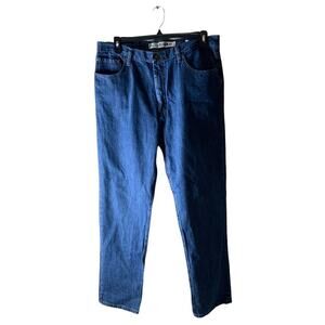 Bailey's PT Authentic Denim Jeans Mens 36x34 Relaxed Fit High Rise Straight Blue